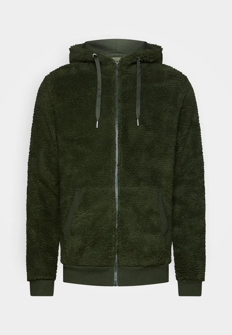 Pier One BORG ZIP-UP JACKET - Fleecejacke - Dark Green 4 Pier One BORG ZIP-UP JACKET - Fleecejacke - Dark Green – Bild 4