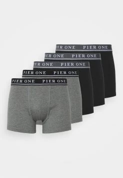 Pier One 5 PACK - Panties - Black/mottled Dark Grey -Pier One 0bef183125834ec58b4062b836afe5ae 1