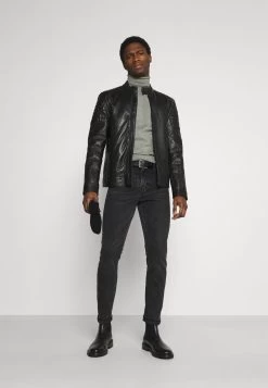 Pier One 2 PACK - Strickpullover - Black/mottled Light Grey