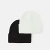 Pier One UNISEX 2 PACK - Mütze - Black/white