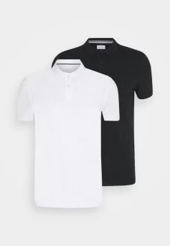 Pier One 2 PACK - Poloshirt - White/black