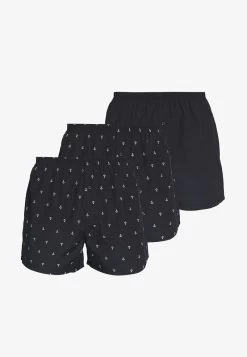 Pier One 3 PACK - Boxershorts - Dark Blue -Pier One 3d937f499e3444f5855984e4f312b3ec