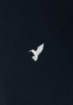 Pier One PIQUE EMBRO DETAIL - T-Shirt Basic - Dark Blue -Pier One 421eaf6ab4a14994be819750c9b8e6d4