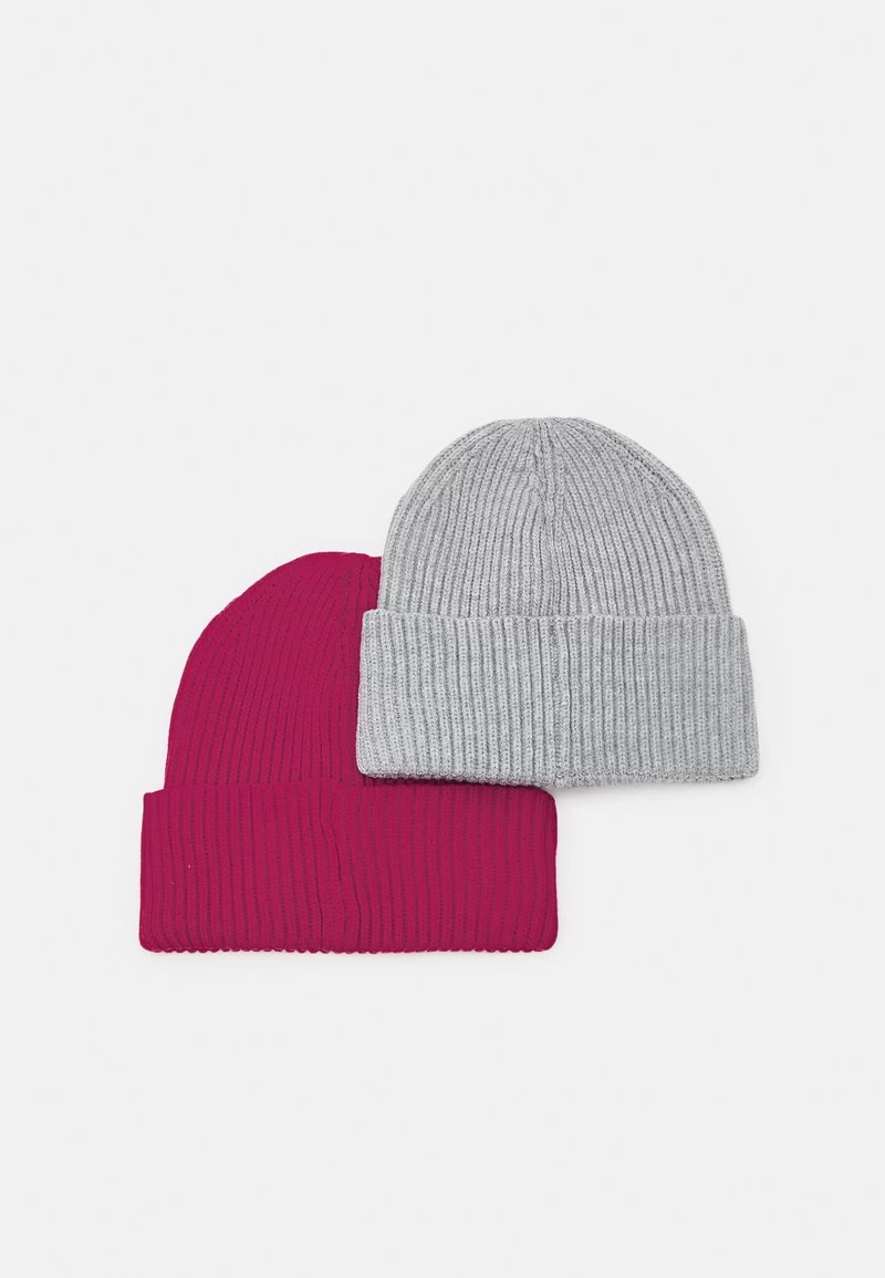 Pier One UNISEX 2 PACK - Mütze - Red/grey 2 Pier One UNISEX 2 PACK - Mütze - Red/grey – Bild 2
