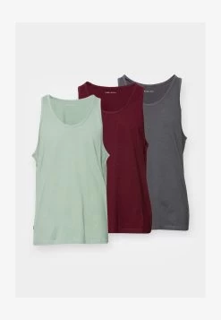 Pier One 3 PACK - Top - Dark Grey / Green / Bordeaux 11 Pier One 3 PACK - Top - Dark Grey / Green / Bordeaux -Pier One 48ad2e9583ca42fe9a36b13269cd9624