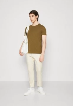 Pier One T-Shirt Basic - Black/light Blue/khaki/mint/beige