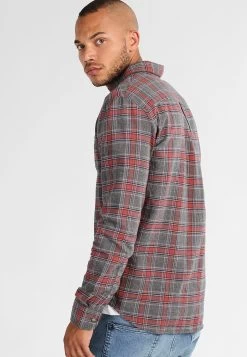 Pier One Hemd - Grey/coral -Pier One 62192d2e542d4a69a08273483006118b