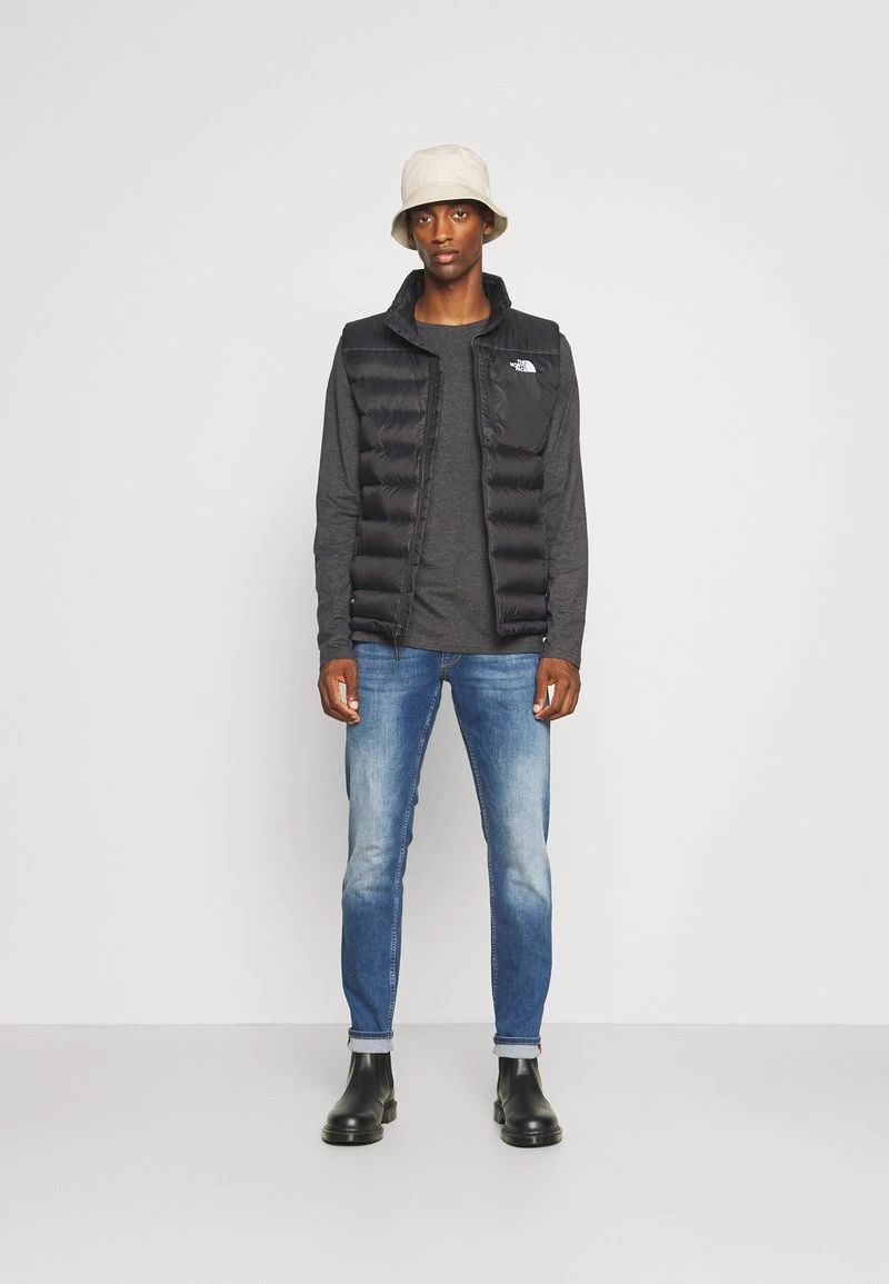 Pier One 2 PACK - Langarmshirt - Dark Grey/black 1 Pier One 2 PACK - Langarmshirt - Dark Grey/black