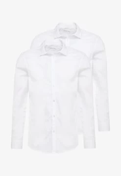 Pier One 2 PACK - Businesshemd - White -Pier One 80b0853fe93b4ce78b05673341572c11