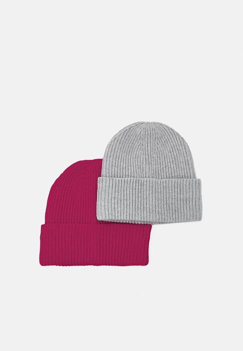 Pier One UNISEX 2 PACK - Mütze - Red/grey 1 Pier One UNISEX 2 PACK - Mütze - Red/grey