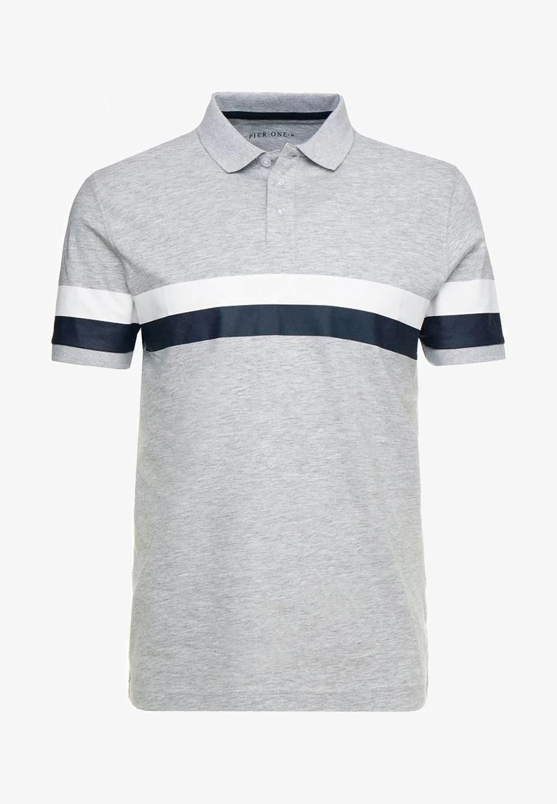 Pier One Poloshirt - Mottled Light Grey 5 Pier One Poloshirt - Mottled Light Grey – Bild 5