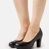 Pier One LEATHER - Plateaupumps - Black