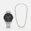 Pier One SET UNISEX - Uhr - Silver-coloured