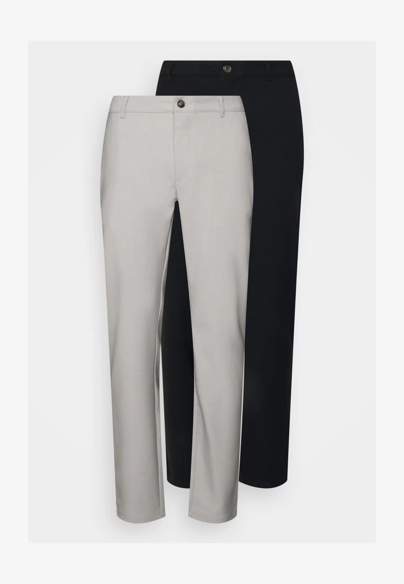 Pier One 2 PACK - Stoffhose - Mottled Light Grey/black 6 Pier One 2 PACK - Stoffhose - Mottled Light Grey/black – Bild 6