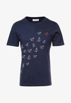 Pier One T-Shirt Print - Dark Blue -Pier One c476ed88386f4d719c7cdcef3f33dd1f