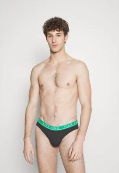 Pier One BRANDED WAISTBAND BRIEFS 3 PACK - Slip - Black -Pier One ce9530d43d744385b55479d22aaeaad2
