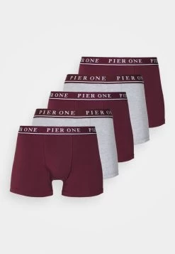 Pier One 5 PACK - Panties - Bordeaux/mottled Grey -Pier One d14cfd0e857342e5ab780ebed3841c16 1
