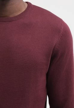 Pier One BASIC CREWNECK - Strickpullover - Bordeaux -Pier One d715837f4bae40fc8cff240ff173ecfa