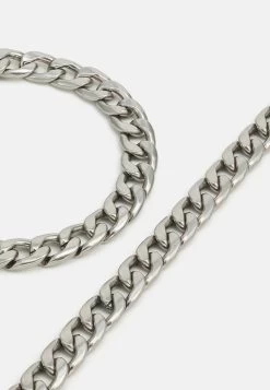 Pier One 2PACK SET - Halskette - Silver-coloured -Pier One df2f201b74344f4db97bf89a3f01a241