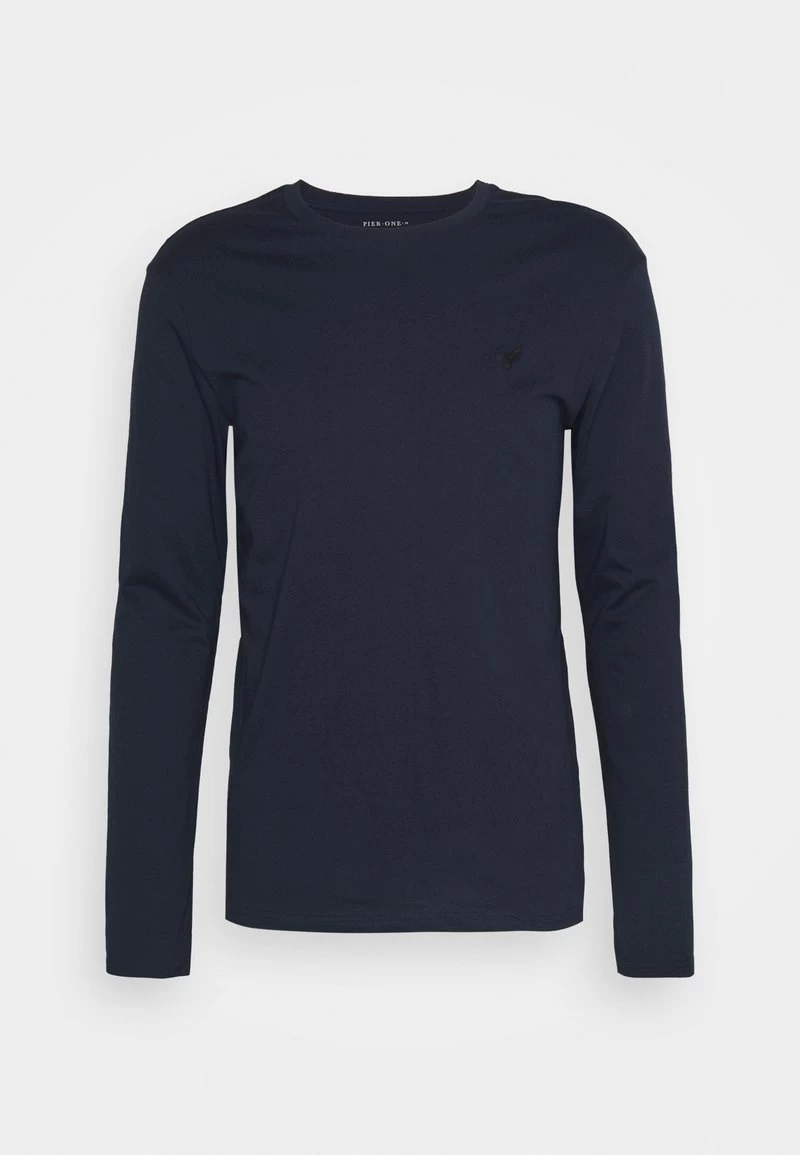 Pier One UNISEX 3 PACK - Langarmshirt - Black/dark Blue/stone 2 Pier One UNISEX 3 PACK - Langarmshirt - Black/dark Blue/stone – Bild 2
