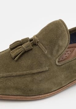 Pier One LEATHER - Slipper - Green -Pier One e1f88111880d4b22b149d345f9e0d086