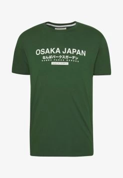 Pier One OSAKA TEE - T-Shirt Print - Green -Pier One f9ffb5961b9649b2add9c0a95b3f22fd