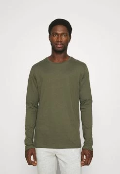 Pier One 2 PACK - Langarmshirt - Olive/dark Blue -Pier One fbf130aeedee491594c388dc1fd3399d